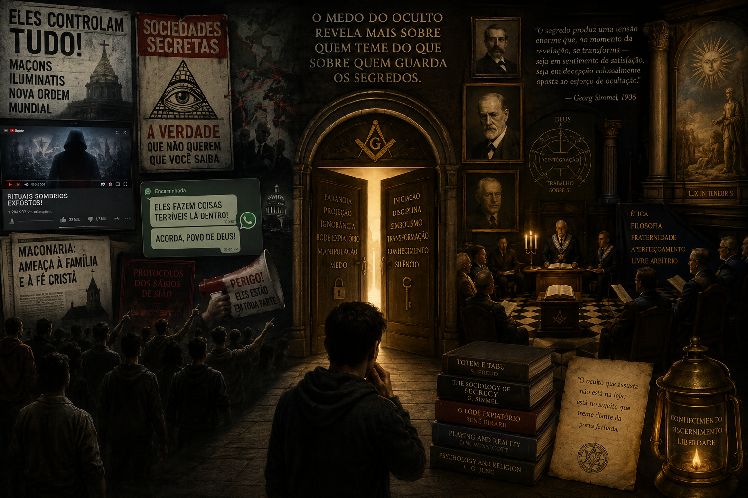 Por que as pessoas temem as sociedades secretas?